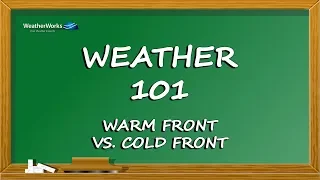 Weather 101: Warm vs Cold Front