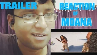 MOANA TRAILER REACTION !!