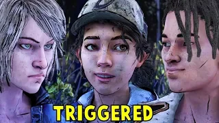 Violet Gets Jealous of Clementine and Louis Chemistry -All Dialogues- The Walking Dead Final Season