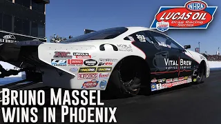 Bruno Massel wins Comp Eliminator at NHRA Arizona Nationals