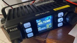 Retevis Ra25 GMRS only 6 amp Draw!