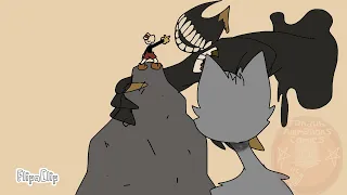 The Perfect Human Fight. #Cuphead #BATIM #BATDR #FlipaClip #Animation   (Inspired by FluffPillow)