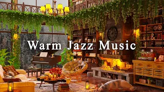 Relaxing Jazz Music for Work, Study ☕ Cozy Coffee Shop at Night ~ Smooth Jazz Instrumental Music