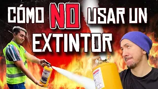 PROBAMOS UN KIT DE EMERGENICA 🧯🔥 ¿Cómo funciona un extintor?| AGENTES DEMENTES 🤯