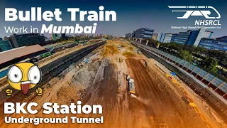 Bullet Train work from Mumbai | The Underground Station and Tunnelling | April 2024 update