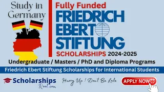 Friedrich Ebert Stiftung Scholarships in Germany 2024-2025 (Fully Funded)