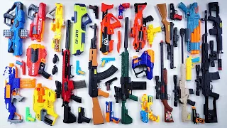 Mengumpulkan 7 Sniper Gun dan 3 Assault Rifle AK47 M16 Semi Otomatic Nerf Mega CycloneShock Granat