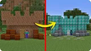 NOOB MINECRAFT VS PRO MINECRAFT CASTILLO NOOB VS CASTILLO PRO EN MINECRAFT