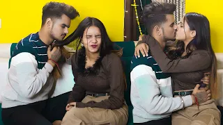 Irritating Prank On My So Much Cute Girlfriend | Real Kissing Prank | Gone Romantic || Couple Rajput