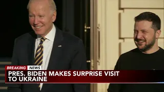 President Biden makes surprise Ukraine visit