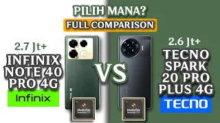 TECNO SPARK 20 PRO PLUS VS INFINIX NOTE 40 PRO | HP JUAL RUGI? MANA YANG TERBAIK??