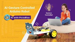 AI Gesture-Controlled Arduino Uno Robot Using Machine Learning in PictoBlox | AI and ML Projects