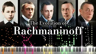 The Evolution of Rachmaninoff's Music (From 11 to 67 Years Old)