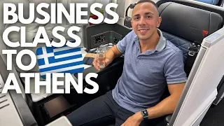 FLYING TO GREECE IN DELTA ONE SUITES | TRAVEL DAY VLOG