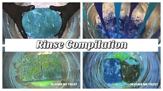 Paste Rinse Compilation | ASMR Sponge Squeezing