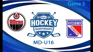 2023/24 U16 MD April 13 vs Kitchener Rangers - Alliance Championship - Game 3