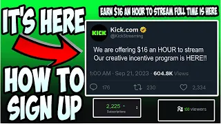 Kick Creator Program Is HERE! How To Get PAID To Stream In 2024
