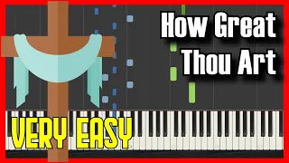 🎹 How to Play How Great Thou Art ✔️ | 【2022】Easy Slow Piano Tutorial (Synthesia)