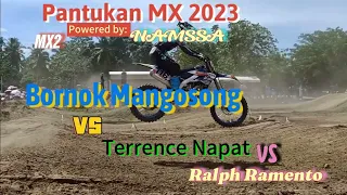 Bornok Mangosong vs Terrence Napat VS Ramento Bakbakanay | MX2 first heat Pantukan Davao de Oro race