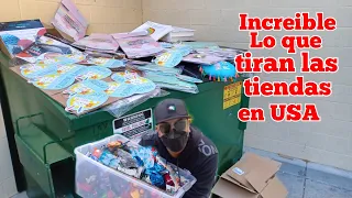 Increible las TIENDAS se dan el LUJO de TIRAR todo esto  #dumpsterdiving