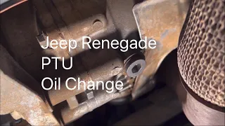 Jeep Renegade PTU, Power Transfer Unit Fluid Change