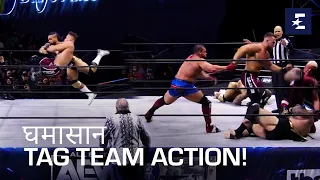 AEW 8-Man Tag Team: Cassidy, Vance, Copeland, Rhodes Vs Brian Cage, Gates of Agony, Lance Archer