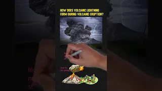 How Does Volcanic Lightning Form During Volcanic Eruption? #shorts