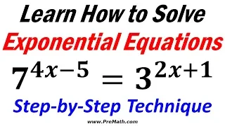 How to Solve Exponential Equations using Logarithms: Step-by-Step Technique