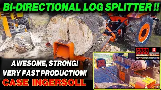 BI DIRECTIONAL LOG SPLITTER, NO WASTED STROKE! VERY EFFICIENT & STRONG CASE INGERSOLL HYSPLIT USA!