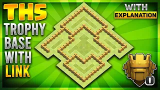 New BEST TH5 TROPHY/ STARTER BASE DESIGN 2020 WITH COPY LINK - CLASH OF CLANS