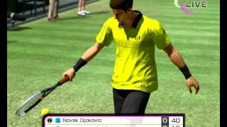 Virtua Tennis 4 | Novak Djokovic vs Del Potro Exhibition | HD