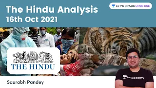 The Hindu Newspaper Editorial Analysis 16th Oct 2021 | Current Affairs | UPSC CSE | Saurabh Pandey