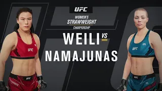 EA UFC 4 - Zhang Weili vs. Rose Namajunas (UFC 261 Prediction)