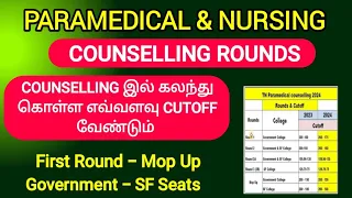 கவுன்சில்லிங் இல் கலந்து கொள்ள எவ்வளவு Cutoff வேண்டும் For All Rounds