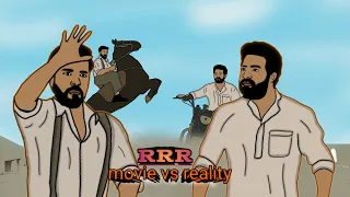 RRR movie vs reality | Jr NTR , Ram Charan | ss Rajamouli | funny video spoof || kk 2d cartoon ||