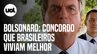 Bolsonaro diz que os brasileiros viviam melhor no governo Lula