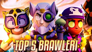 🔥Top 5 *CEI MAI BUNI* BRAWLERI DIN JOC *new hypercharge meta*🔥