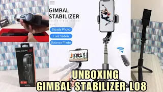 GIMBAL STABILIZER L08 SELFIE STICK TRIPOD || Unboxing & Review