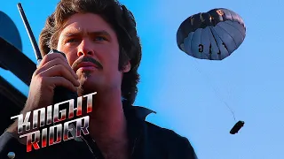 Goliath Returns: KITT Saved By His New Emergency Parachute | Knight Rider