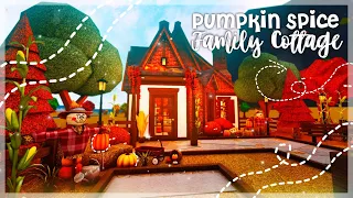 No Gamepass Pumpkin Spice Family Cottage Speedbuild and Tour - iTapixca Builds