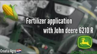 Preparing to sow corn 2022! Fertilizer application with John deere 6210 R!