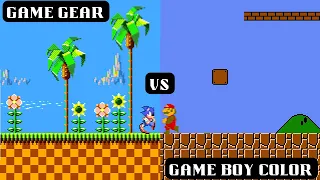 All Game Gear Vs Game Boy Color Games Compared Side By Side