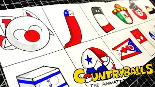 how to DRAW THE RAREEST COUNTRYPETS IN THE WORLD | complete | HOW TO DRAW THE COUNTRYBALLS