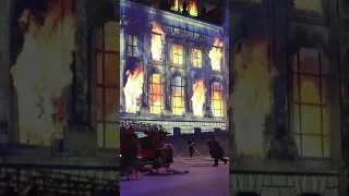 1933 Fire at Reichstag in Berlin (model depiction)