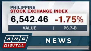 PSEi closes lower at 6,542 following Q1 GDP data | ANC