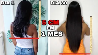 COMO FAZER O CABELO CRESCER 5 CM POR MÊS | Vitamina Para Crescer Cabelo (caseira)