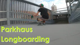 Parkhaus Longboarding über den Dächern Leipzigs! Abfahrten, Tricks und Slides | Longboarding Germany