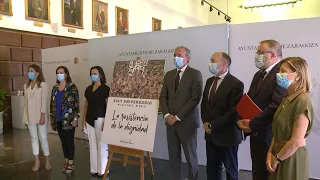 Zaragoza recuerda a Miguel Ángel Blanco en el 23º aniversario de su asesinato sin Podemos ni ZeC