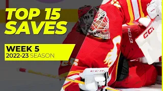 Топ-15 сэйвов 5-й недели сезона 2022-23 / Top Saves from Week 5 | 2022-23 NHL Season