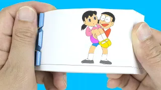 Shizuka in Nobita's arms//Doraemon Animation flipbook